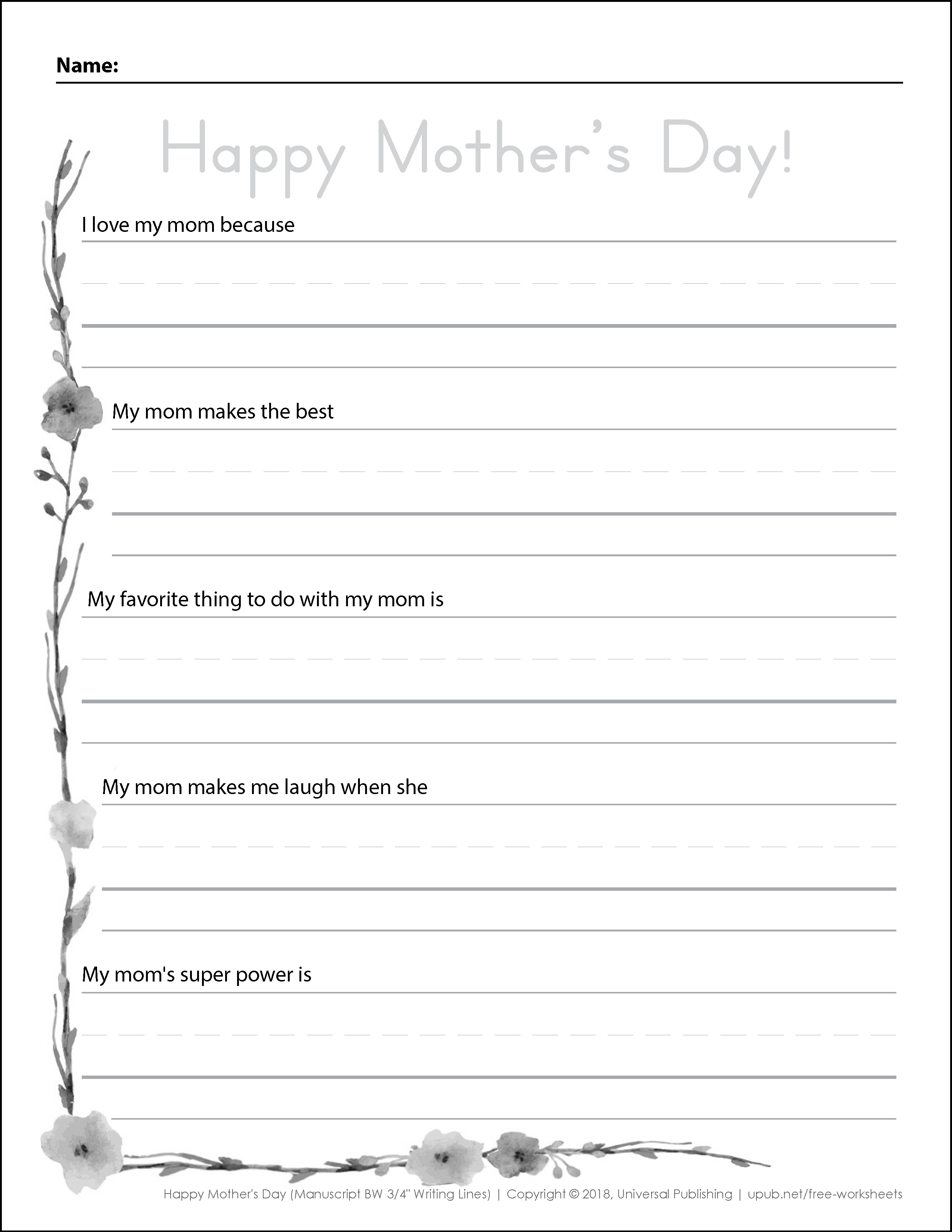 Mother s Day Activities Free Printables