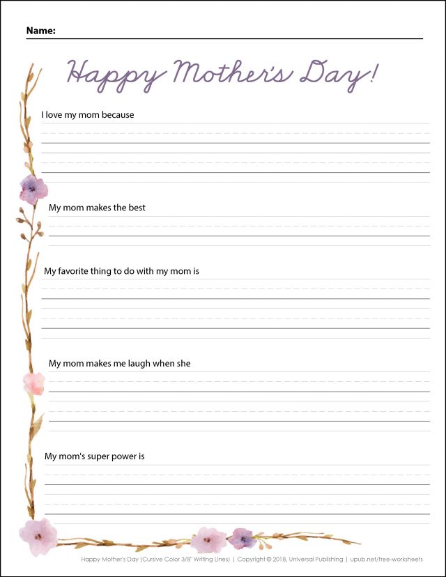Mother's Day Activities | Free Printables