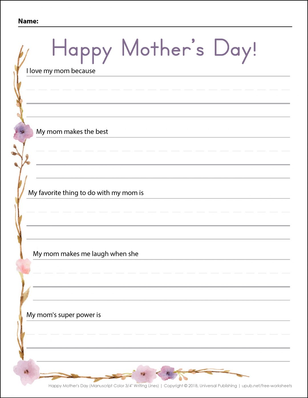 Mother's Day Activities | Free Printables