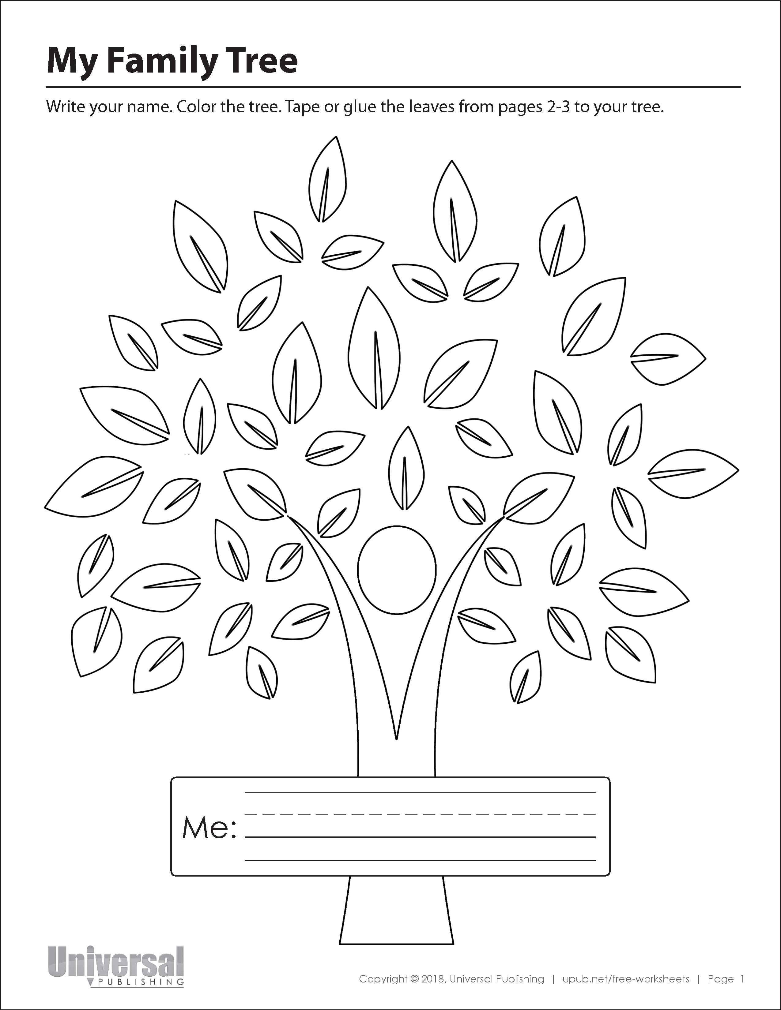 My Family Tree Free Printable Worksheets Free Printable Templates