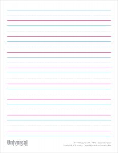 Writing Lines | Free Printables - Universal Publishing