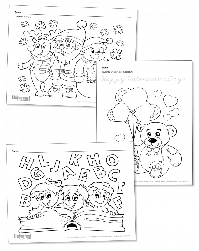 Coloring Pages - Universal Publishing Blog