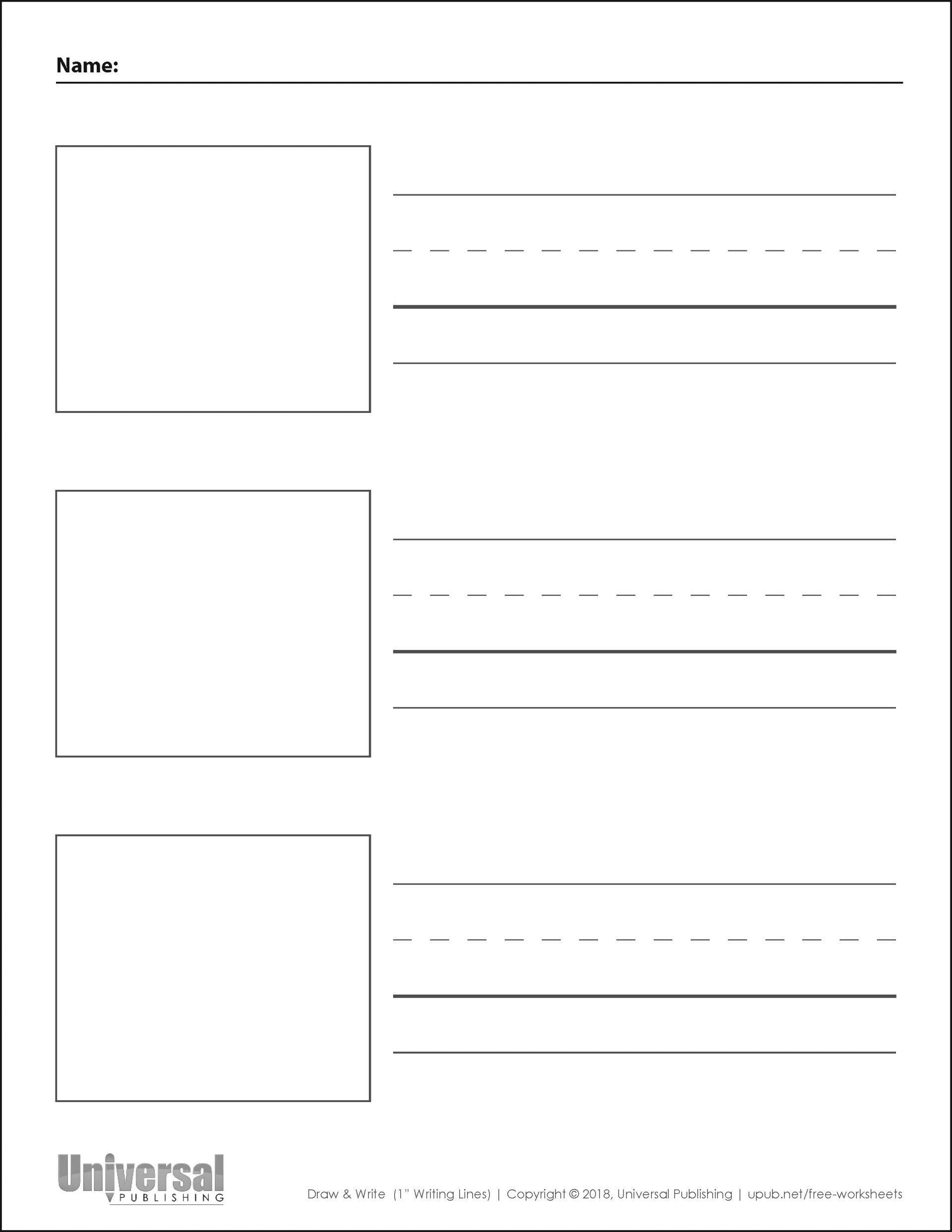 Draw & Write Paper | Free Printables - Universal Publishing Blog