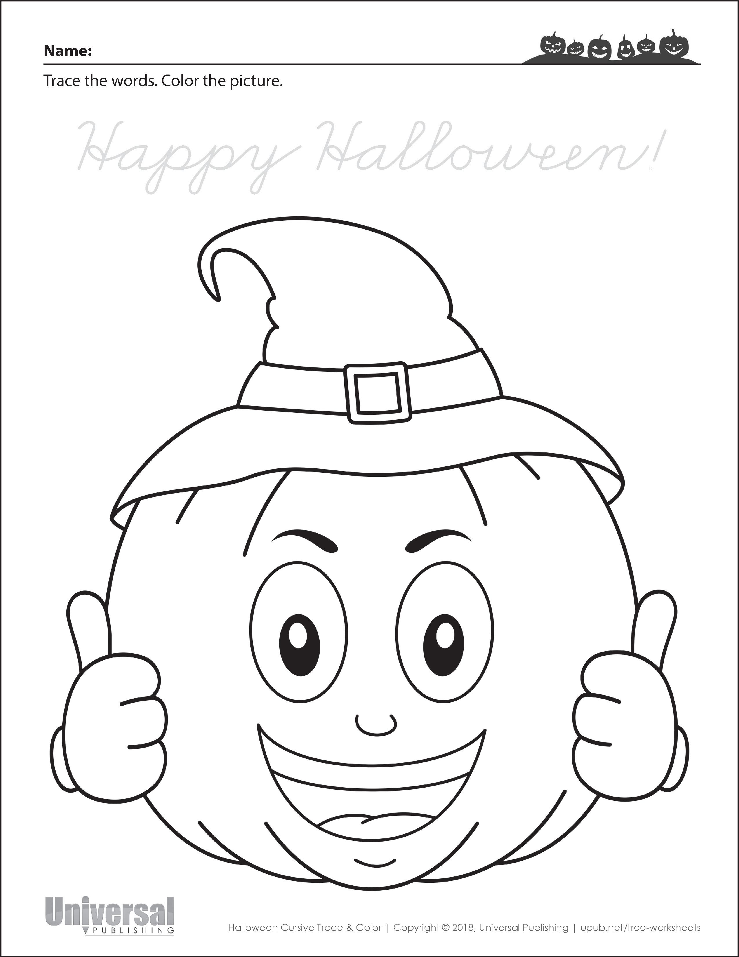 Halloween Activities Free Printables Universal Publishing