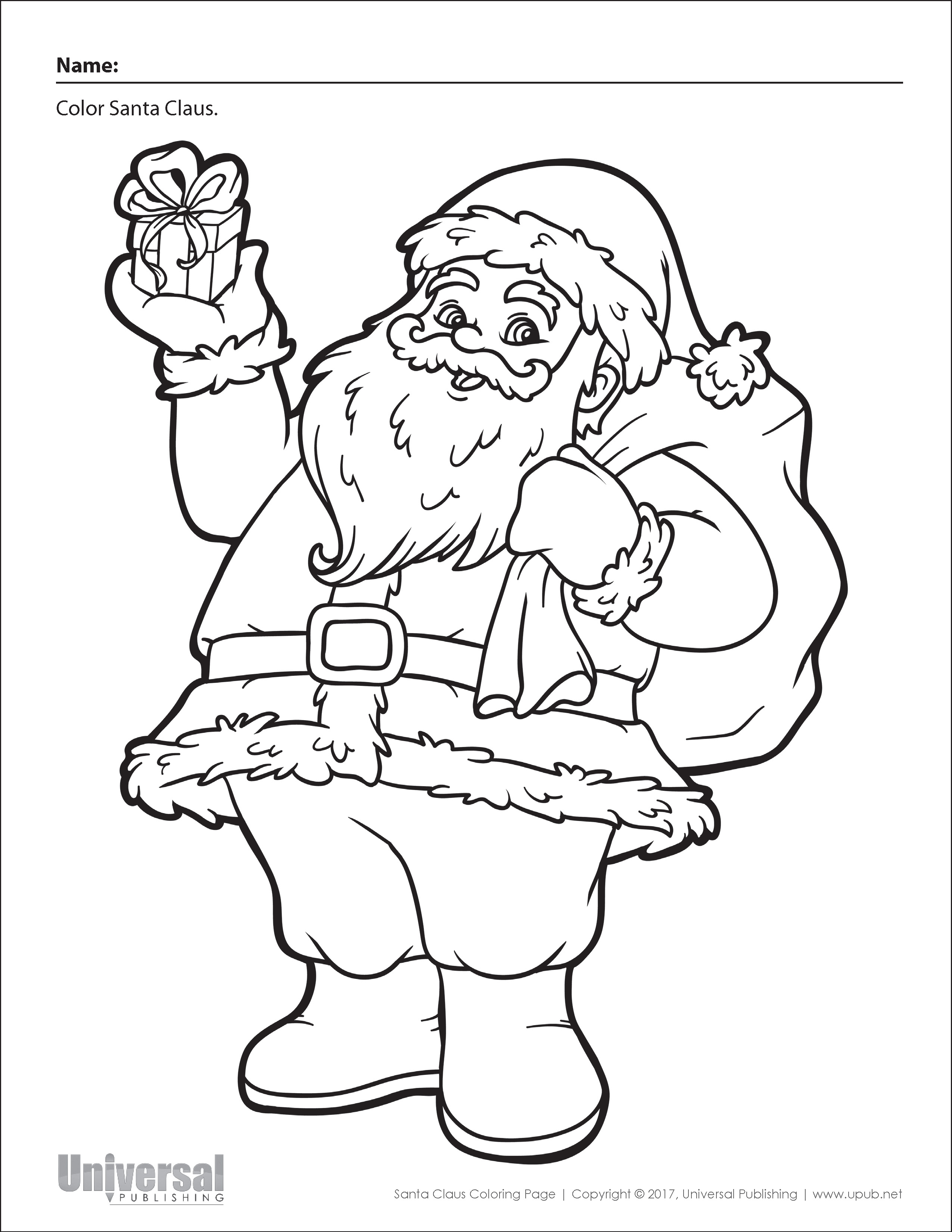Free Coloring Pages Christmas Printable
