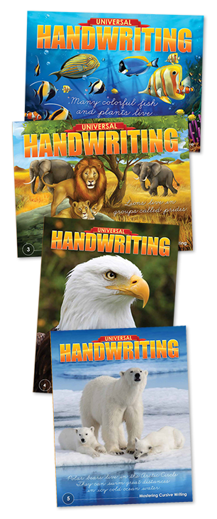 Universal Handwriting book covers for grades 2-5
