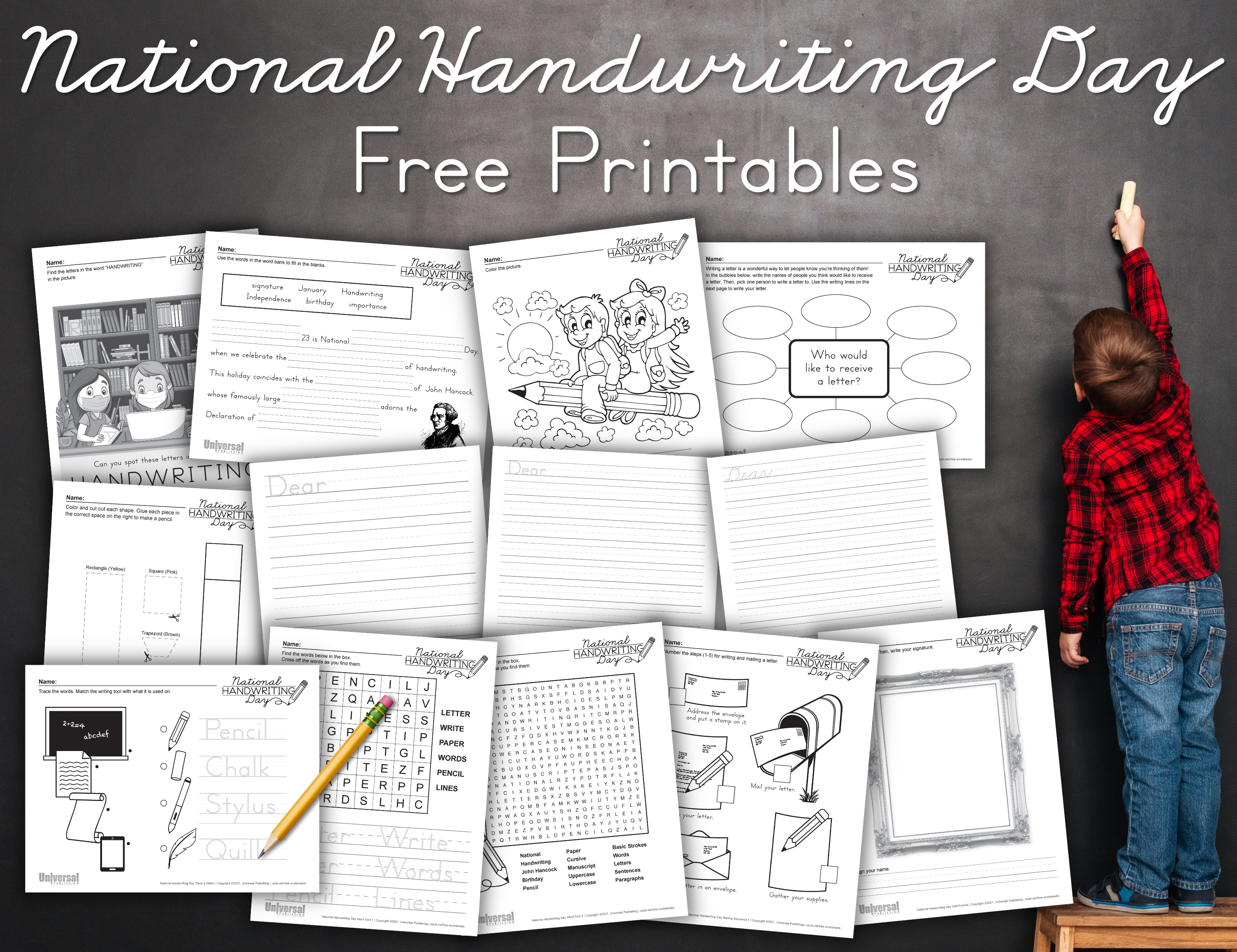 National Handwriting Day Free Printables