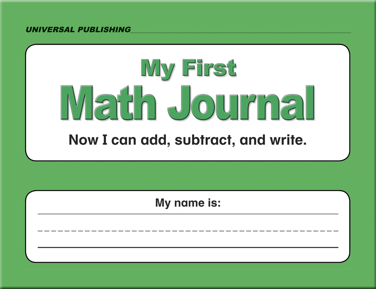 Image of My First Math Journal Cover