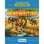 Universal Handwriting: Beginning Cursive Writing Teacher Edition (Grade 3)