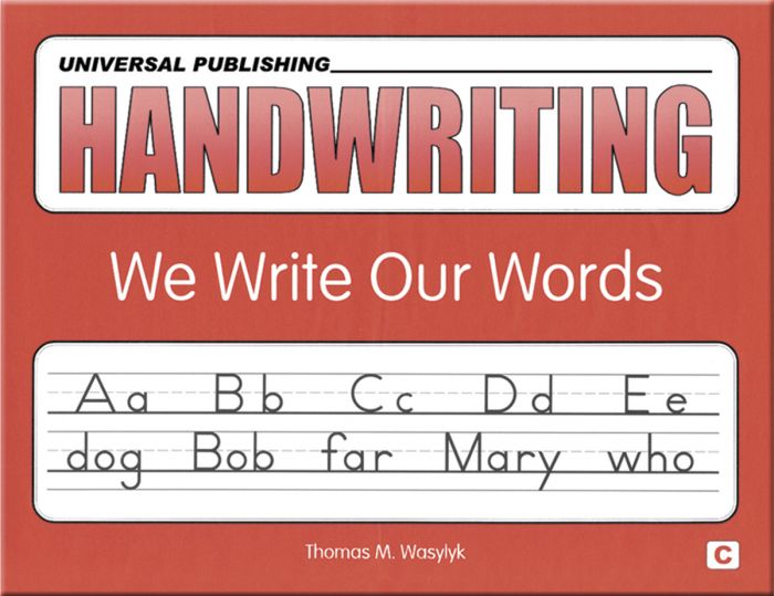 Beheren computer lezing We Write Our Words - Buy Handwriting Books | Universal Publishing