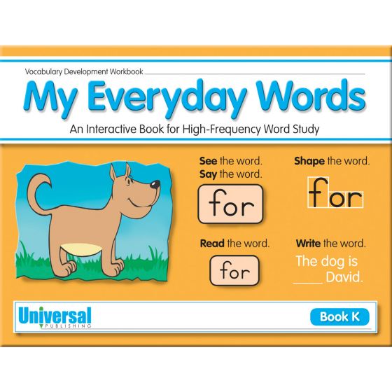 My Everyday Words Gr. K - Buy Vocabulary for Kids Book | Universal  Publishing