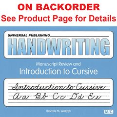 Original Handwriting: Manuscript Rev. Intro. to Cursive