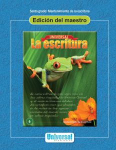 Universal La escritura: Edición del maestro (Mantenimiento de la escritura)