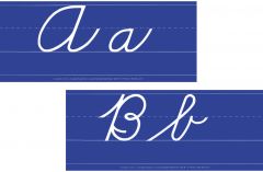 Cursive Wall Strips for Original Handwriting
