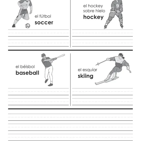 219-38 Spanish & English Picture/Word Book