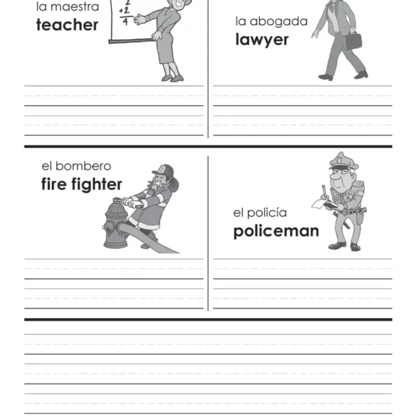 219-67 Spanish & English Picture/Word Book