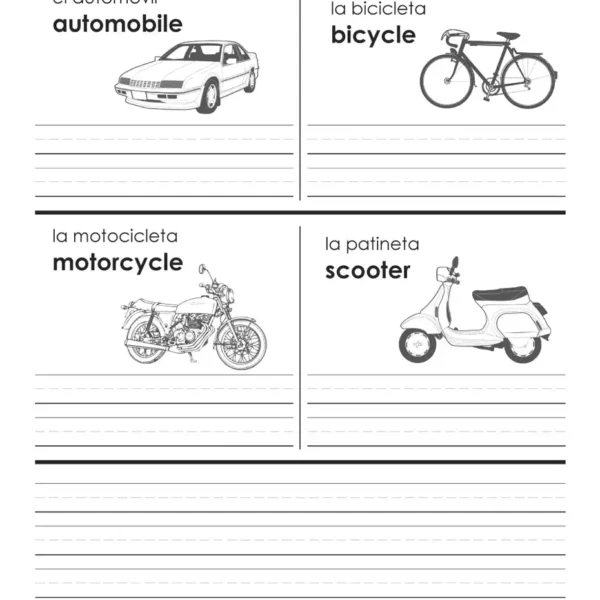 219-83 Spanish & English Picture/Word Book