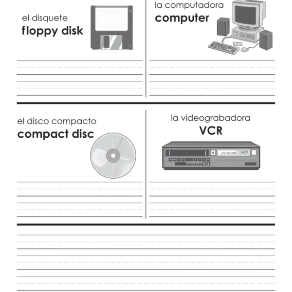 219-90 Spanish & English Picture/Word Book