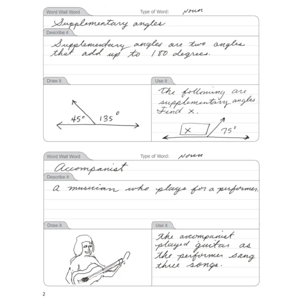 320-2 Word Wall Journal Book B