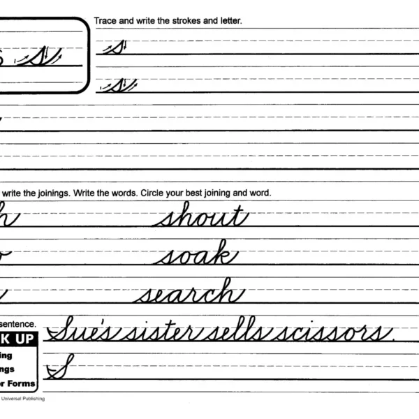 105-23 Original Handwriting: Beginning Cursive Writing