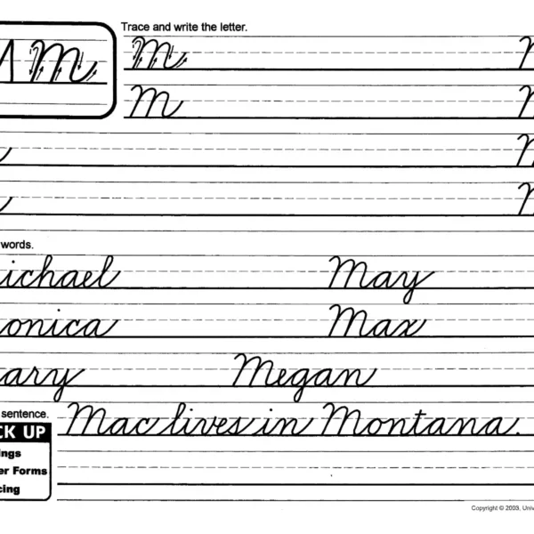 105-46 Original Handwriting: Beginning Cursive Writing