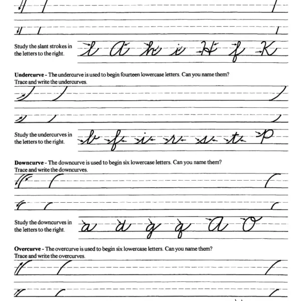 106-6 Original Handwriting: Writing in Cursive