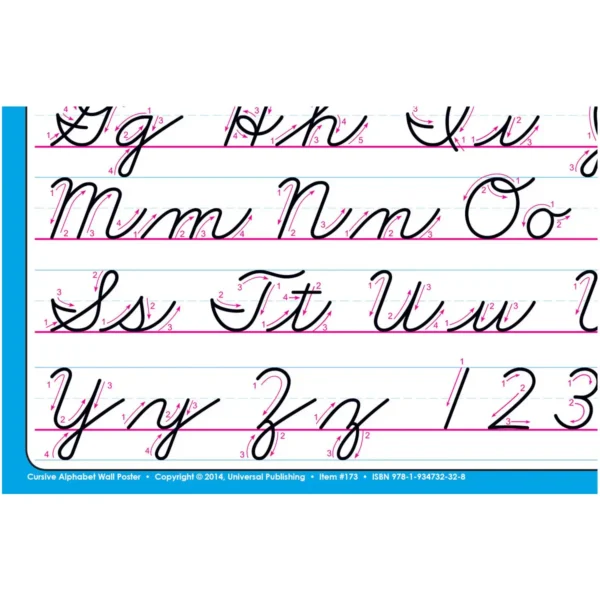 173-3 Cursive Wall Poster