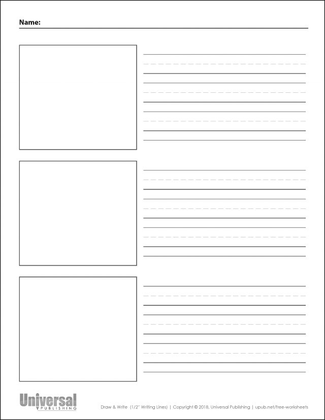 Draw & Write Paper | Free Printables