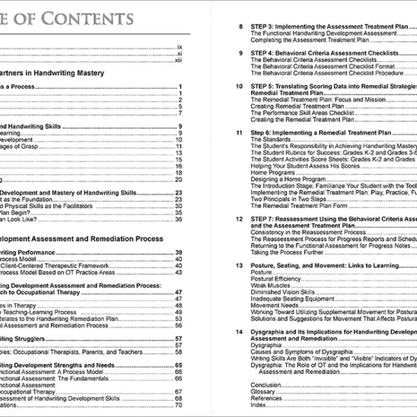 Handwriting Development Assessment and Remediation