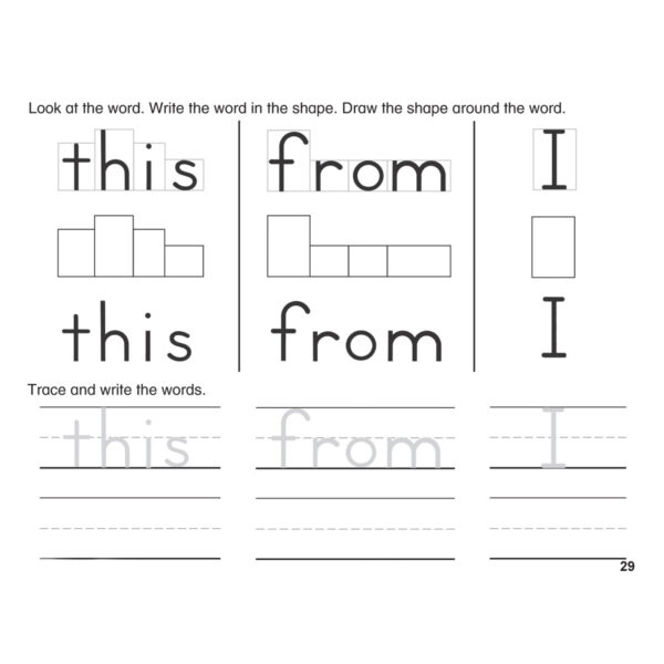 My Everyday Words Book K